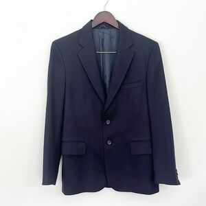 Yves St. Germaine Paris Navy Blue Wool Blazer